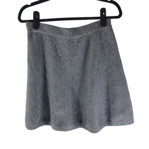 Tahari Womens Gray Wool Blend A-Line Skirt Size M